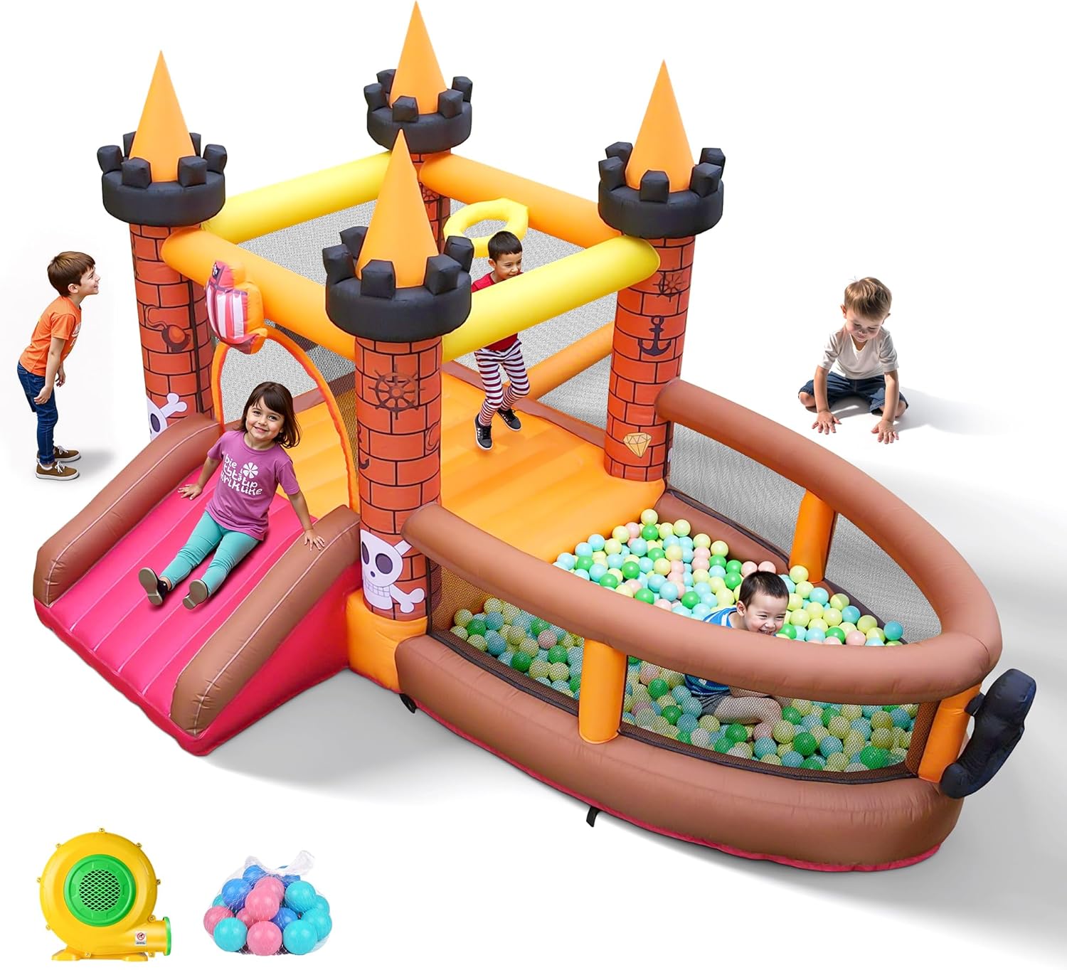 Kids Outdoor Jumping Castle - Casa Inflable para Niños de 3