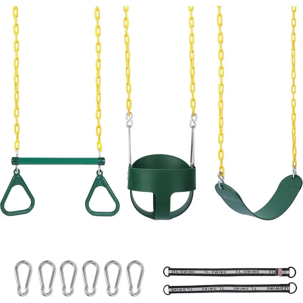 Kids Outdoor Swing Set - Columpio Combinado para Exteriores con Anillas,