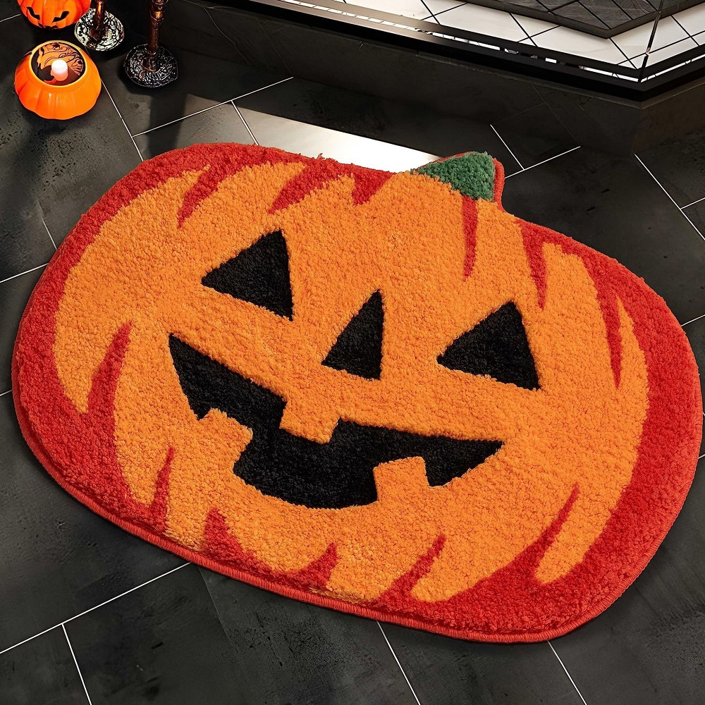 Kids Outdoor Lounge - Alfombra de dibujos animados de calabaza