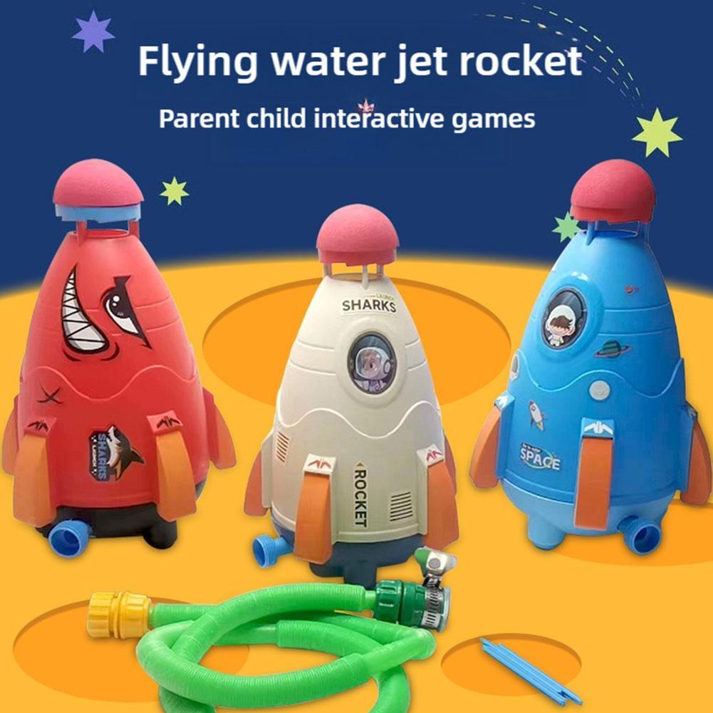 Kids Outdoor Water Toys - Juguetes lanzadores de cohetes, rociadores de