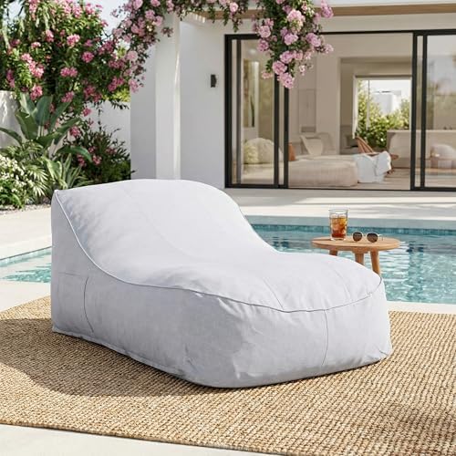 Kids Outdoor Lounger Chair - Sillón Puff Hilar para Exteriores, Puff