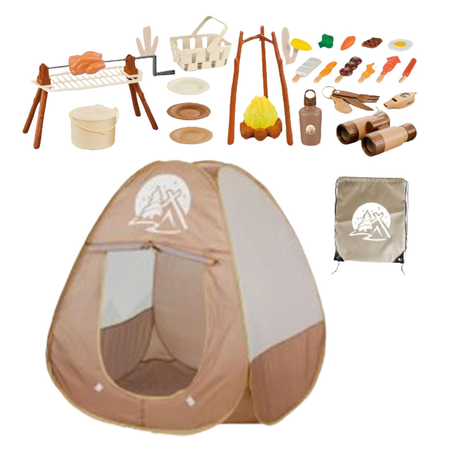 Kids Outdoor Grill - Juego de 34 Piezas para Acampar