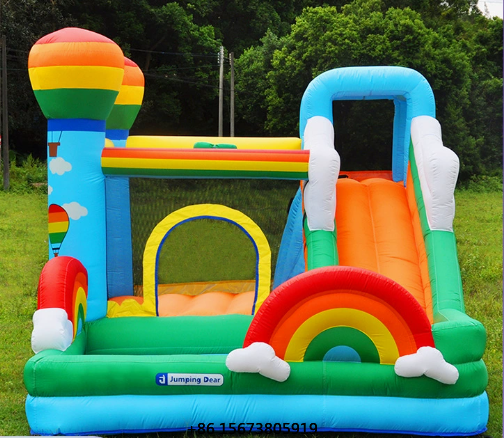 Kids Outdoor Jumping Castle - Castillo Inflable para Niños con Tobogán