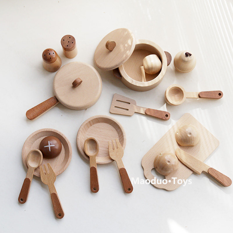 Kids Outdoor Kitchen Set - Juego de cocina de madera de