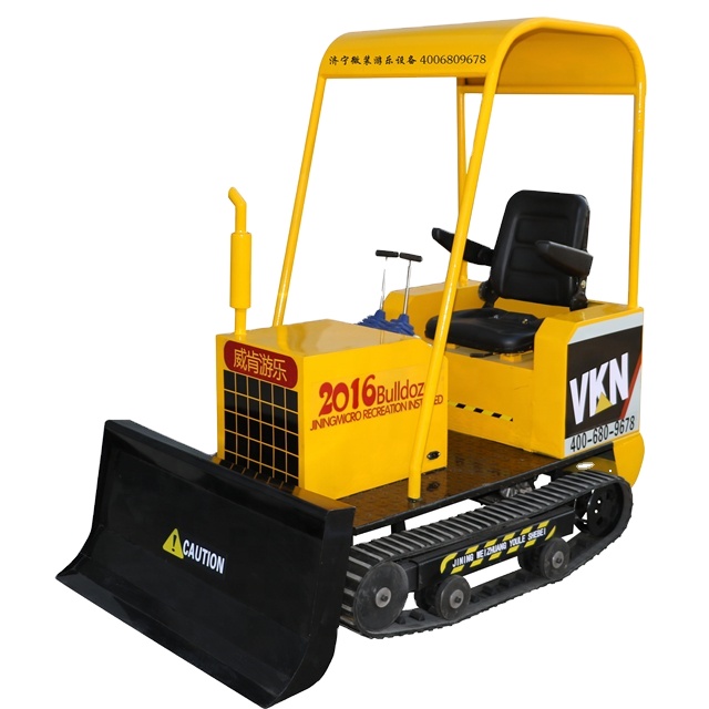 Kids Outdoor Adventure Park - Mini Bulldozer Eléctrico de Metal para