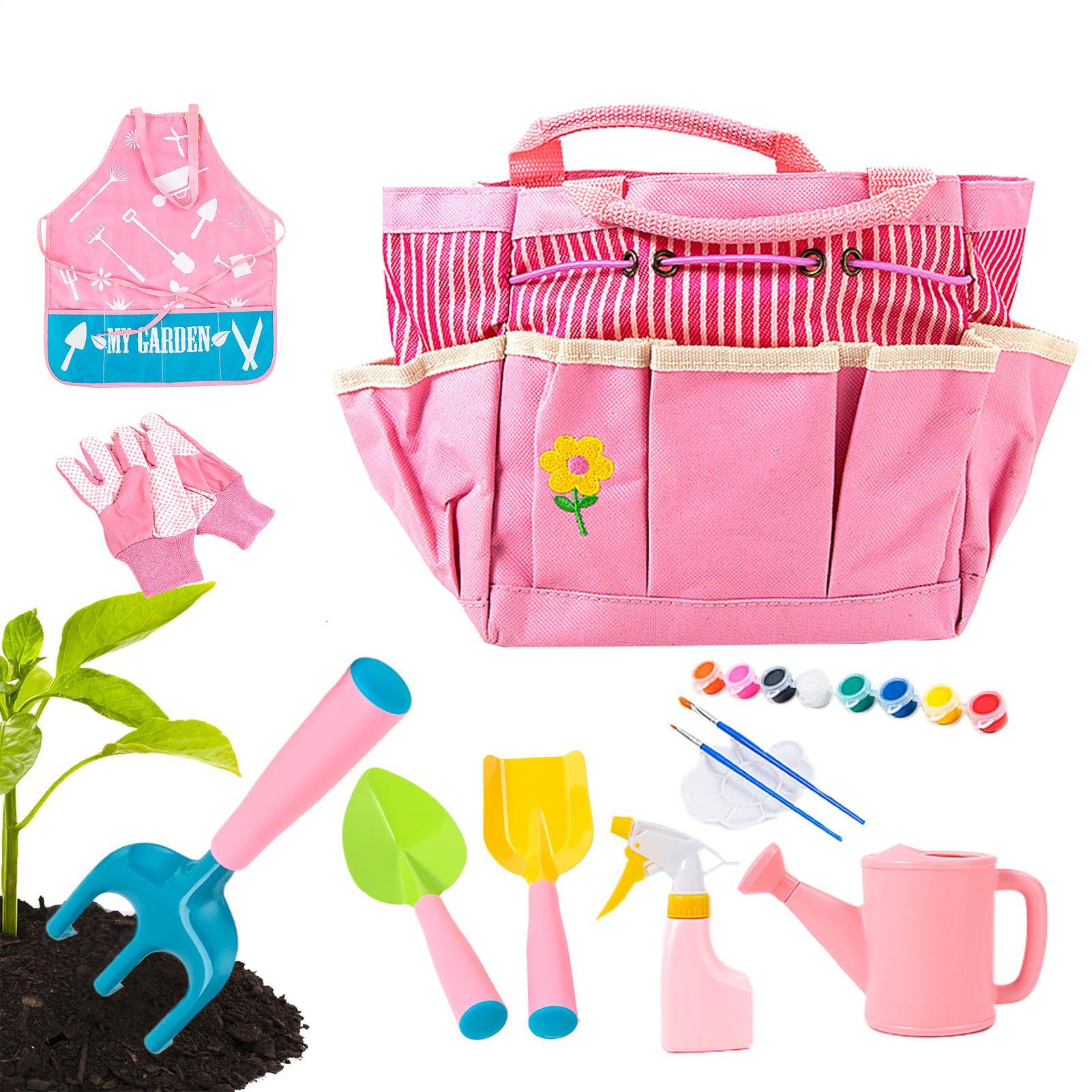 Kids Outdoor Yard Tools - Kit de jardinería para niños, juguetes