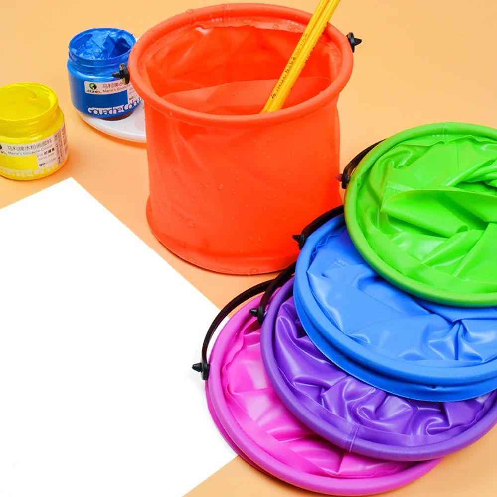 Kids Outdoor Water Toys - Cubo de Playa Plegable Portátil, Cubo