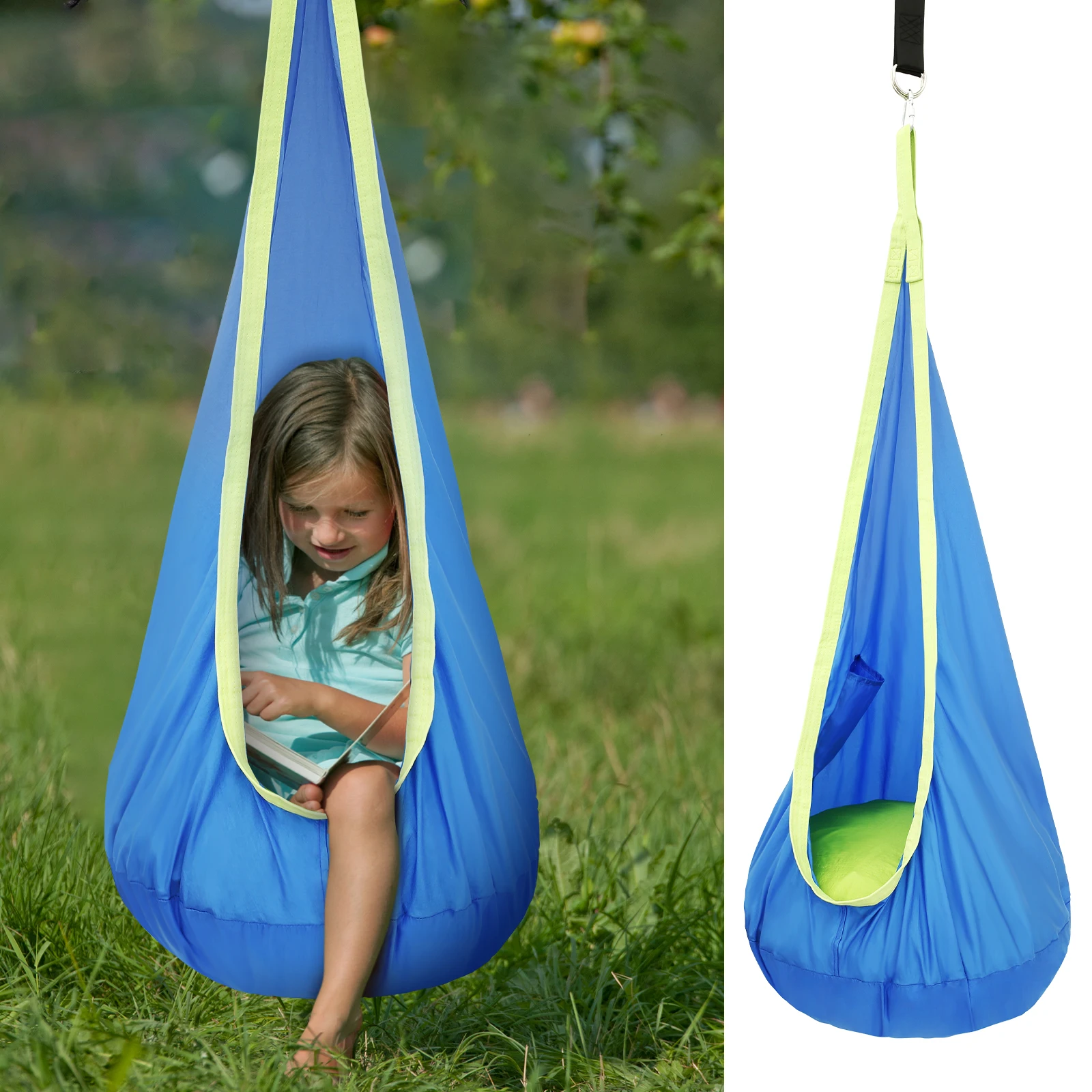 Kids Outdoor Swing Chair - Silla Columpio Sensorial para Niños, Asiento