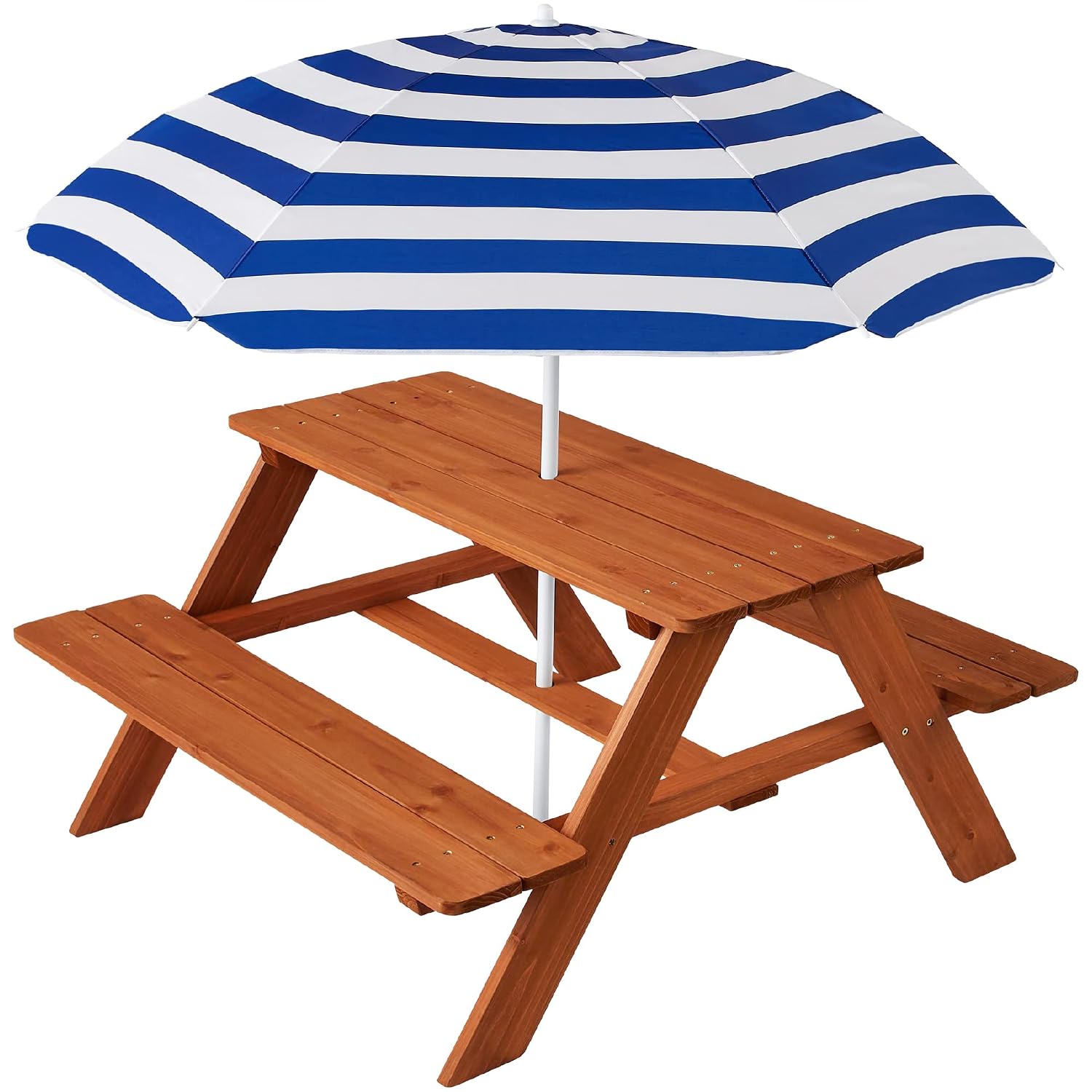 Kids Outdoor Activity Table - Mesa de picnic de madera para