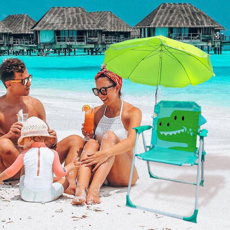 Kids Outdoor Umbrella - Silla con sombrilla para niños, silla