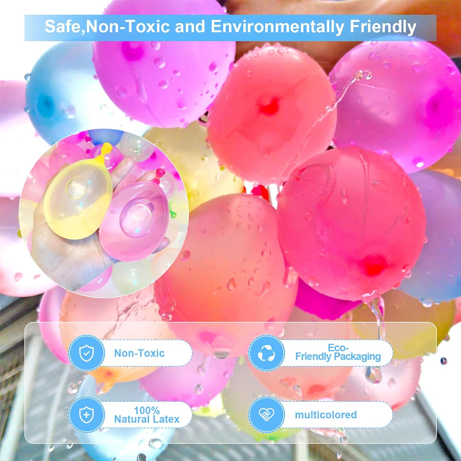 Globos de agua autosellantes,  - Kids Outdoor Water Toys reseña y precio