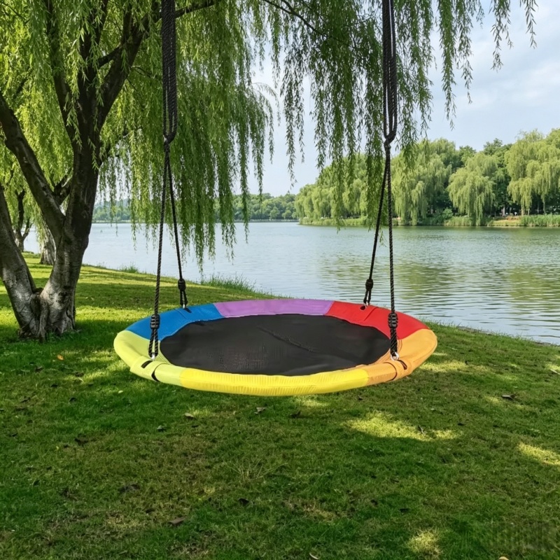 Hamaca Circular de Lona Oxford - Kids Outdoor Swing Set reseña y precio