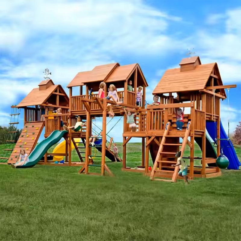 Torre de Madera Grande para Pa - Kids Outdoor Wooden Playset reseña y precio