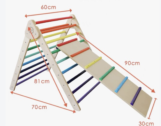 Triángulo de Escalada Plegable - Kids Outdoor Wooden Playset reseña y precio