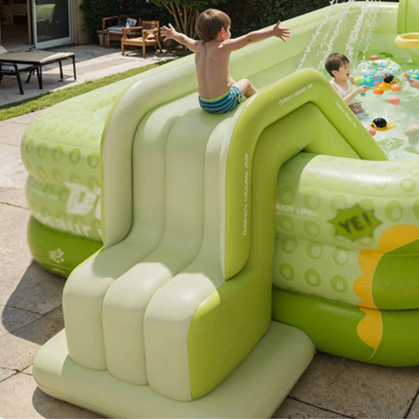 Tobogán Inflable para Piscina, - Kids Outdoor Water Toys reseña y precio