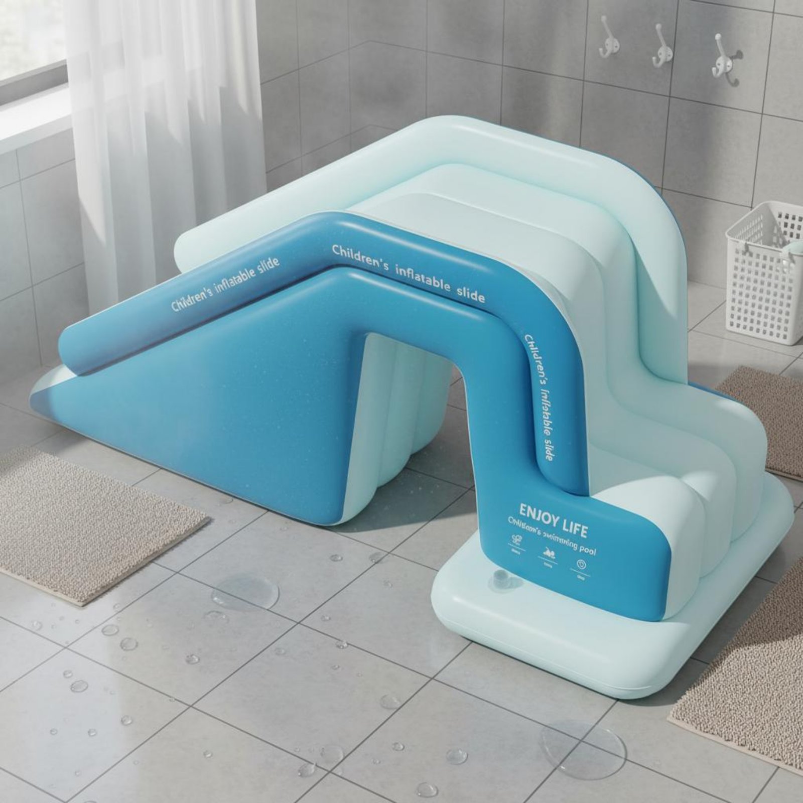 Tobogán Inflable para Piscina, - Kids Outdoor Water Toys reseña y precio