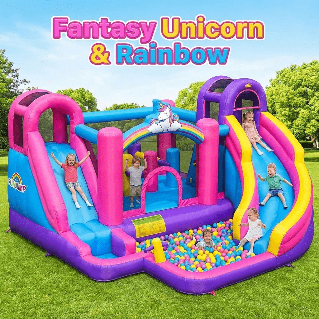 Combo de Tobogán Inflable Come - Kids Outdoor Jumping Castle reseña y precio