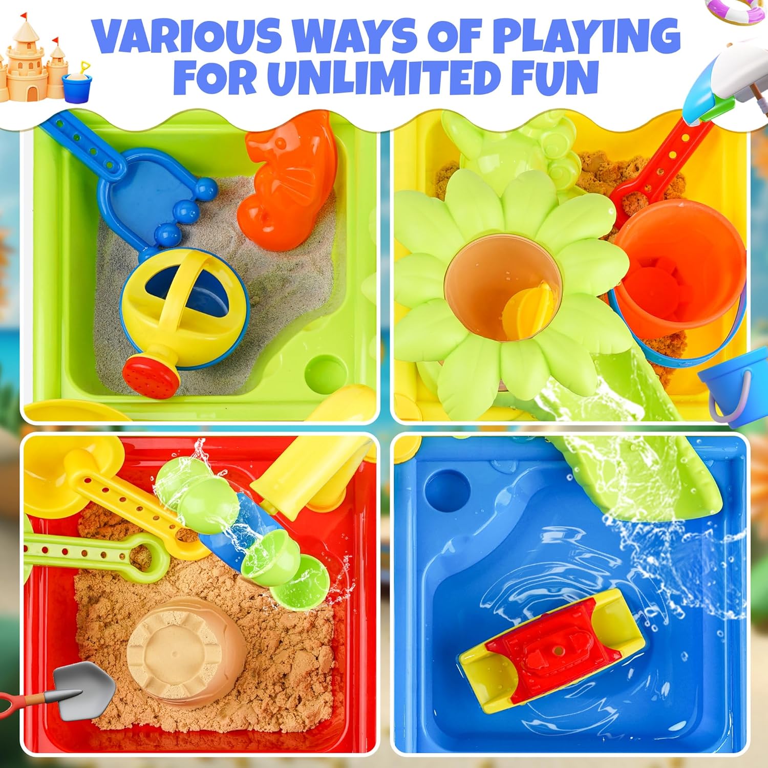Mesa de agua de verano para ni - Kids Outdoor Water Toys reseña y precio