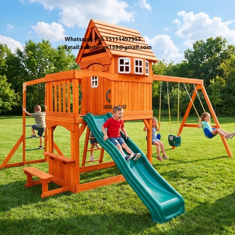 Gran equipo de juegos al aire  - Kids Outdoor Swing Set reseña y precio