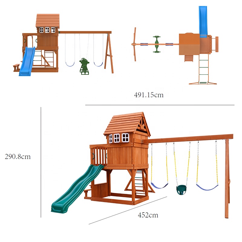 Gran equipo de juegos al aire  - Kids Outdoor Swing Set reseña y precio