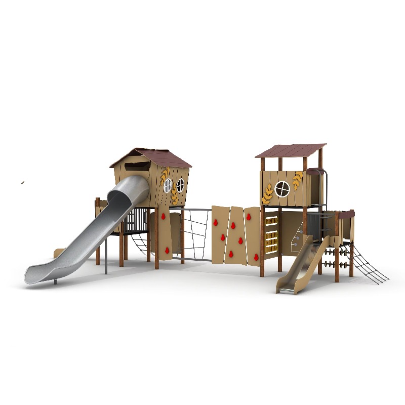 Conjunto de juegos de madera p - Kids Outdoor Wooden Playset reseña y precio