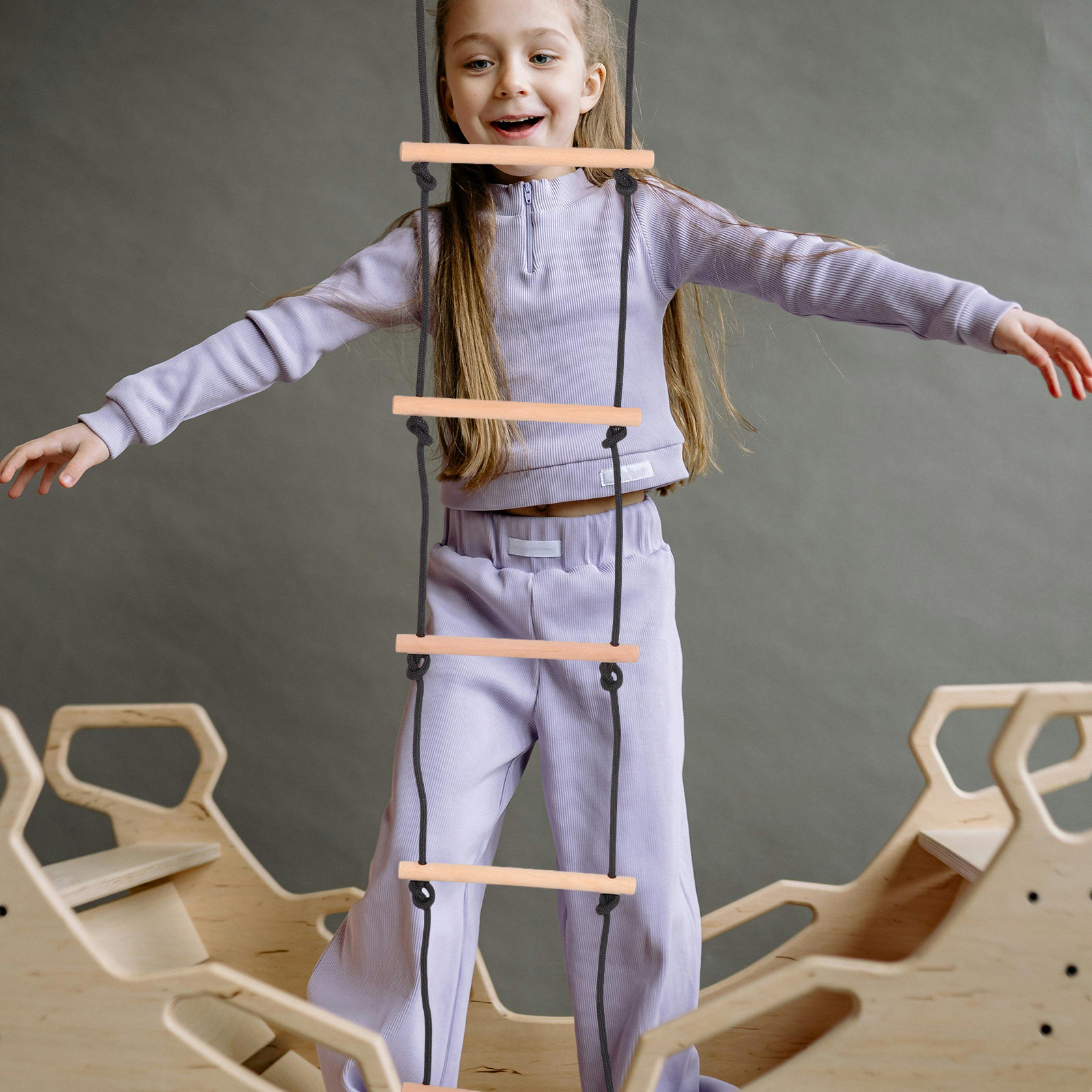 1 Juego de Escalada de Madera  - Kids Outdoor Wooden Playset reseña y precio