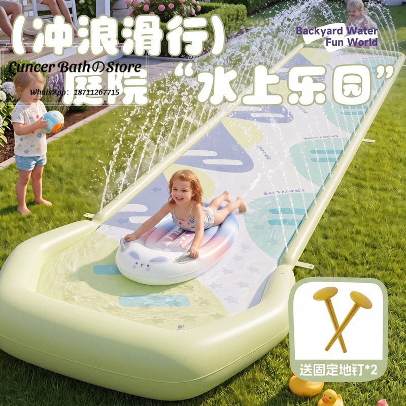 Tobogán acuático de PVC transf - Outdoor Children'S Park reseña y precio