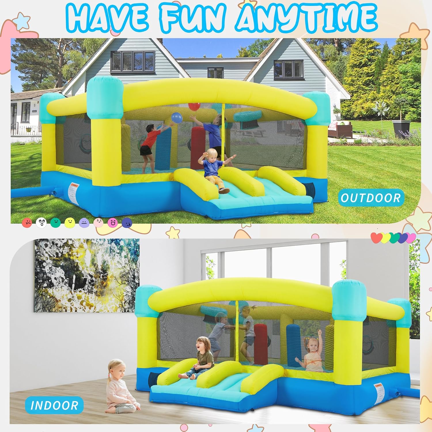 Gran Castillo Inflable, 15 x 1 - Kids Outdoor Wendy House reseña y precio