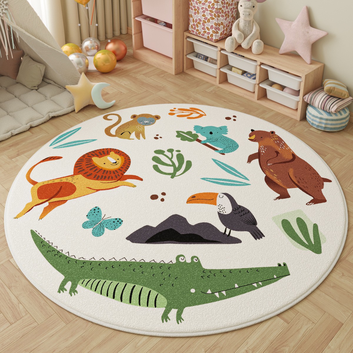 Alfombra Redonda Infantil para - Kids Outdoor Adventure Park reseña y precio