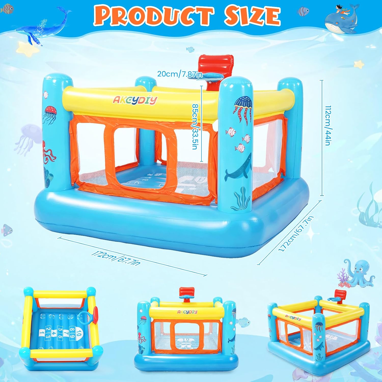 Casa de Brinco Inflable de PVC - Kids Outdoor Jumping Castle reseña y precio