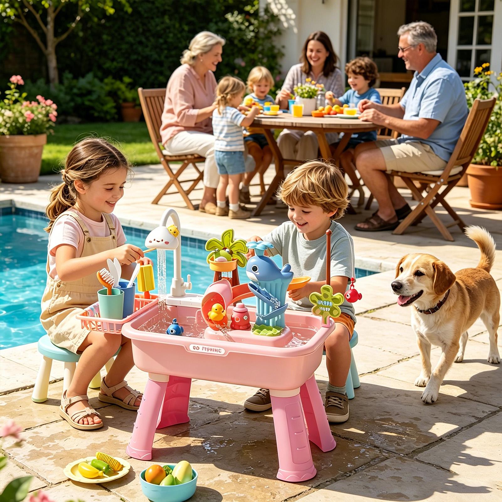 Mesa de Agua para Niños con Bo - Kids Outdoor Activity Table reseña y precio