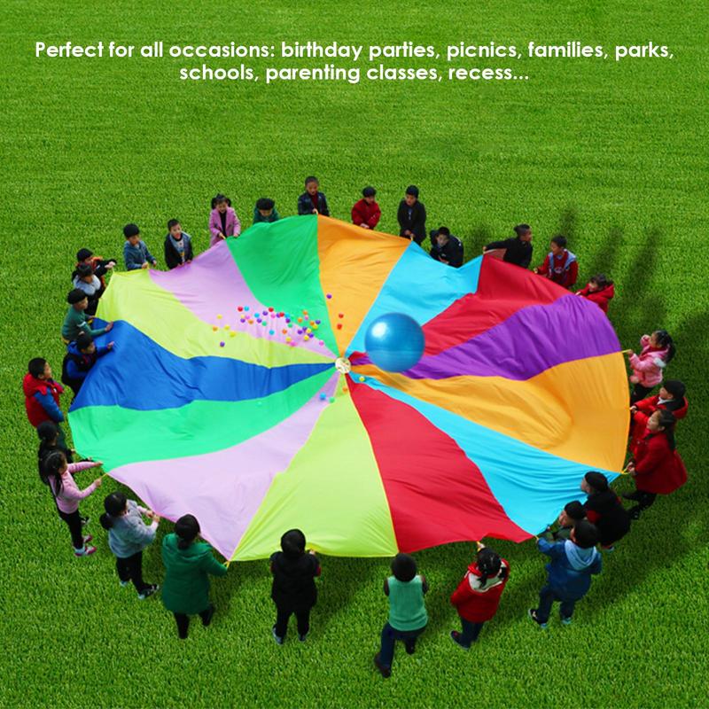 Paracaídas de arcoíris para ni - Kids Outdoor Umbrella reseña y precio