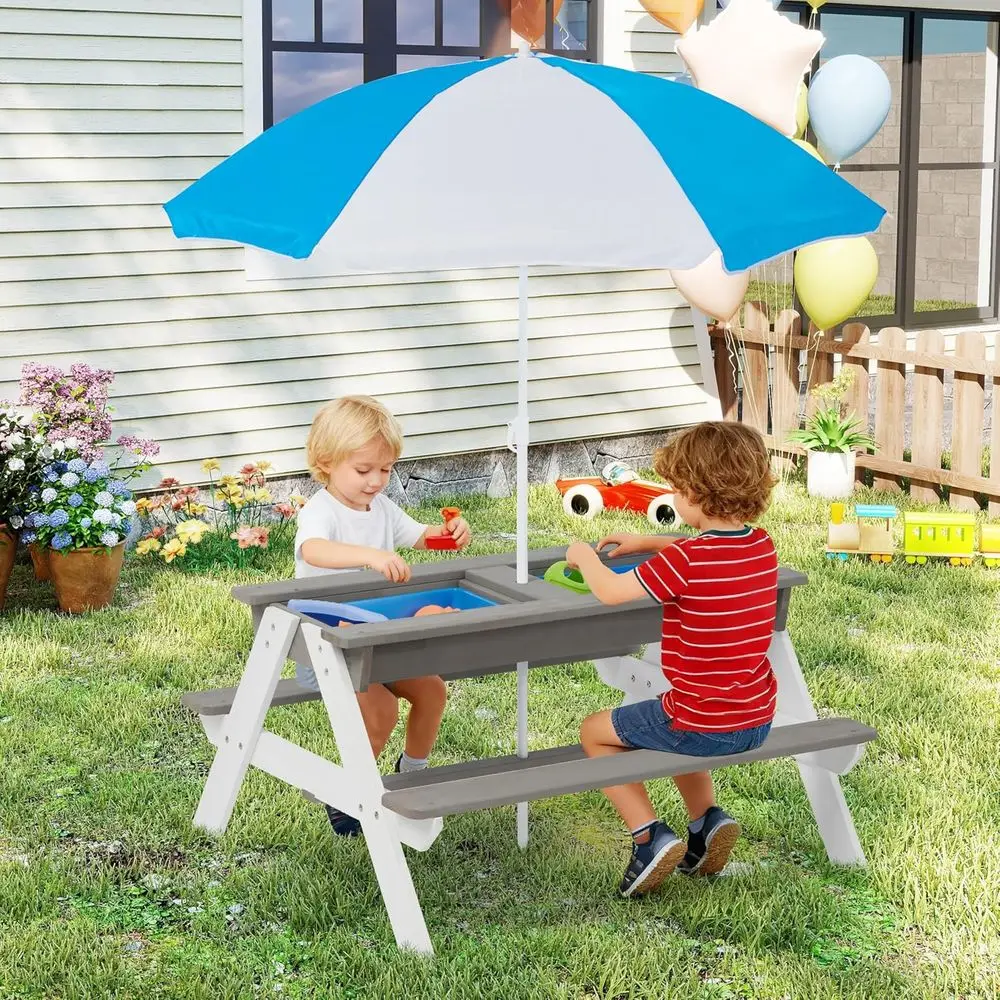 Mesa de Picnic Convertible 3 e - Kids Outdoor Umbrella reseña y precio