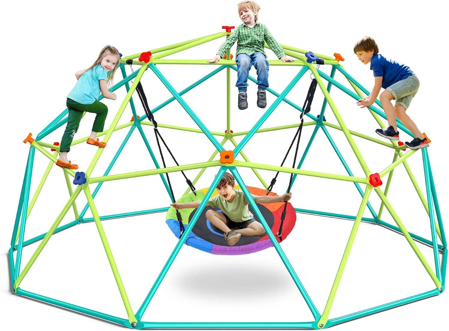 Columpio de Cúpula de Escalada - Kids Outdoor Swing Set reseña y precio
