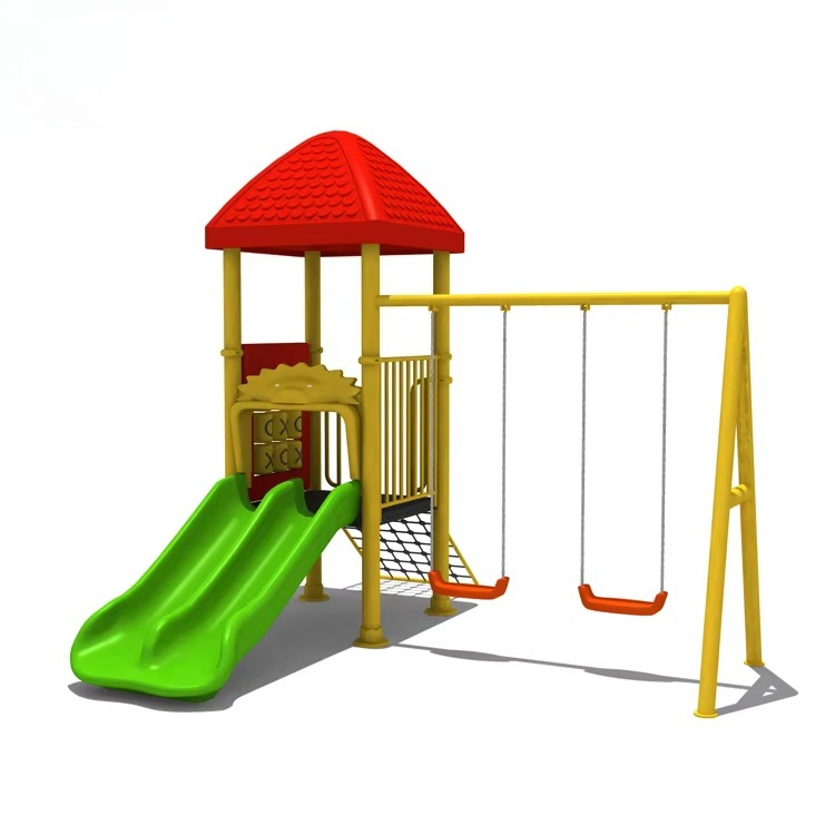 Equipo de Juegos de Acero para - Kids Outdoor Swing Set reseña y precio