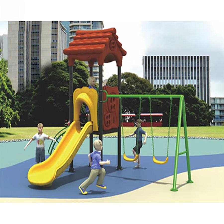 Equipo de Juegos de Acero para - Kids Outdoor Swing Set reseña y precio