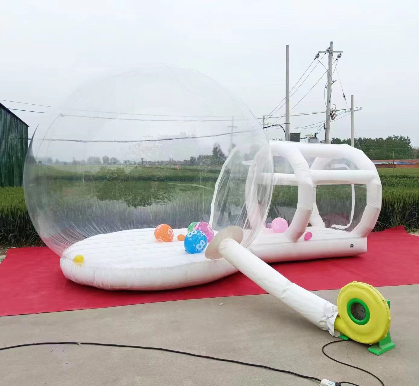 Castillo Inflable de PVC Blanc - Kids Outdoor Jumping Castle reseña y precio