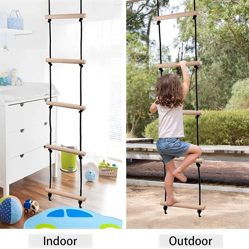 Escalera de Cuerda para Escala - Kids Outdoor Wooden Playset reseña y precio