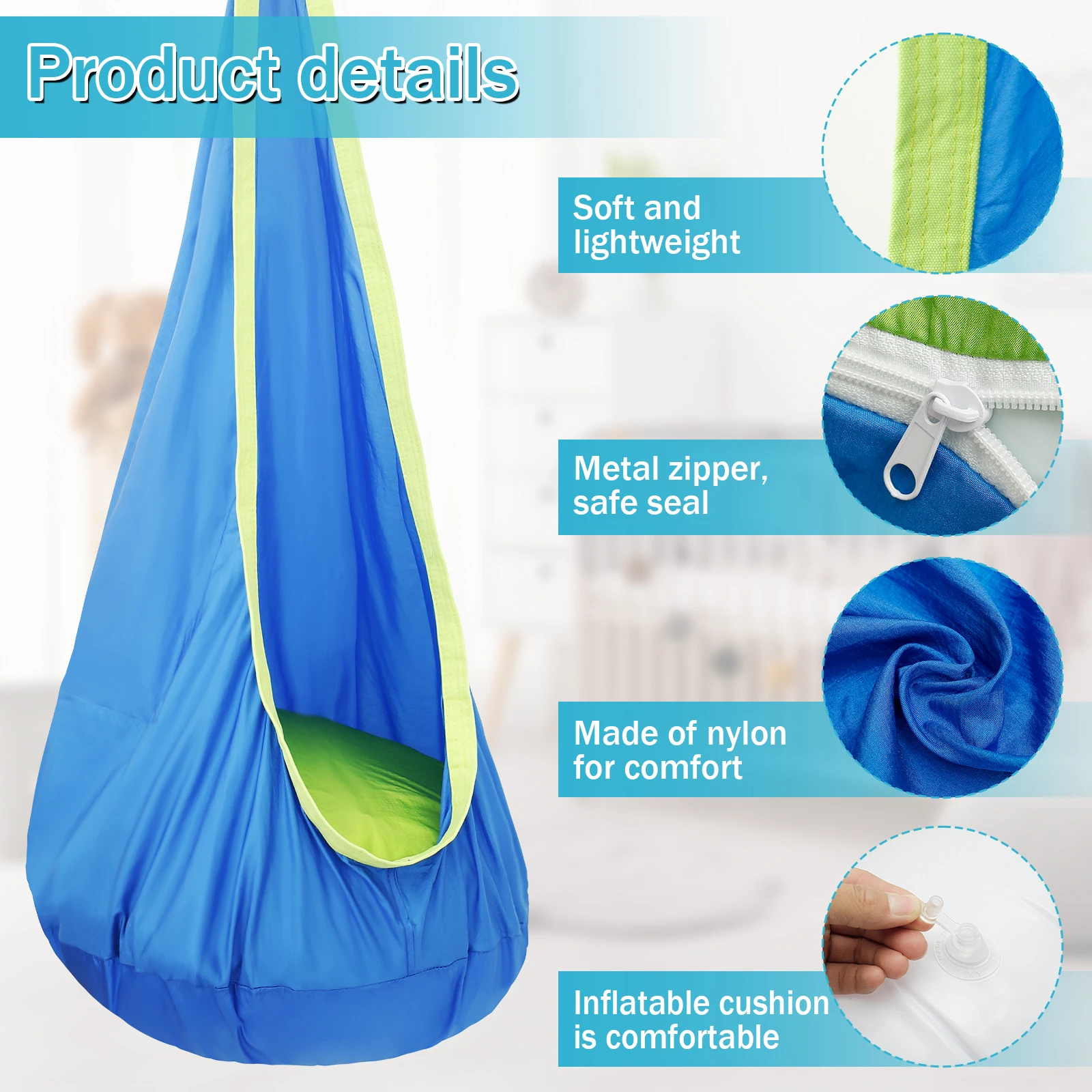 Silla Columpio Sensorial para  - Kids Outdoor Swing Chair reseña y precio