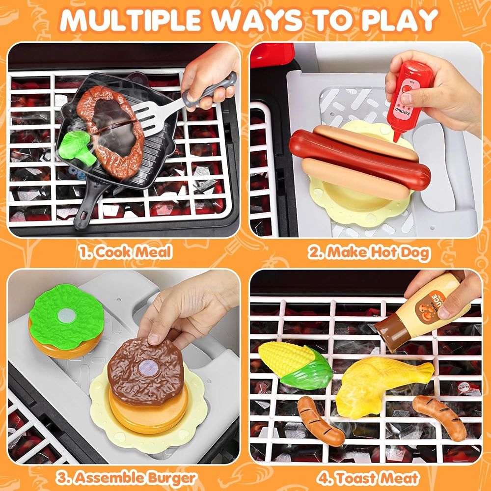 Juguetes de Cocina para Niños, - Kids Outdoor Grill reseña y precio