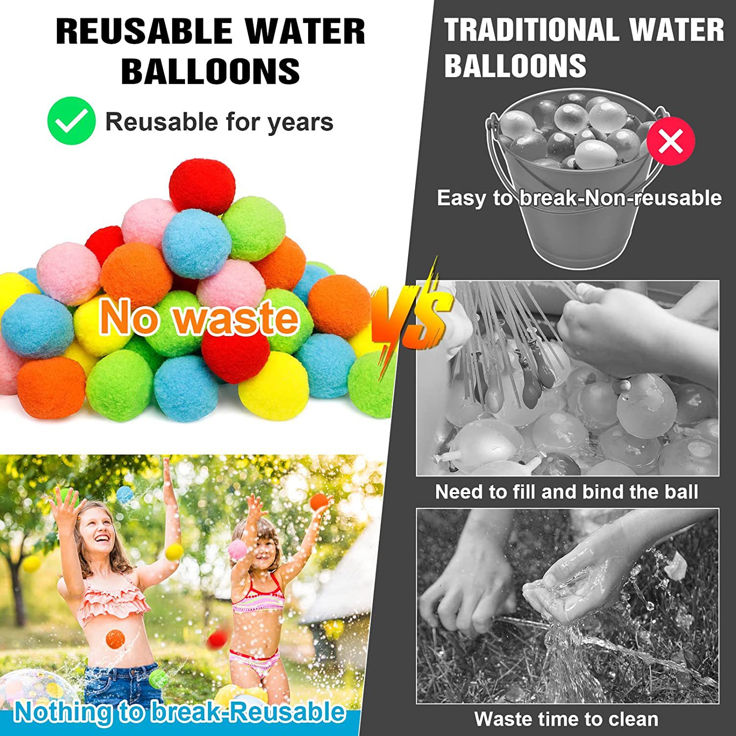 12/30/60 Uds. Globos de agua r - Kids Outdoor Water Toys reseña y precio