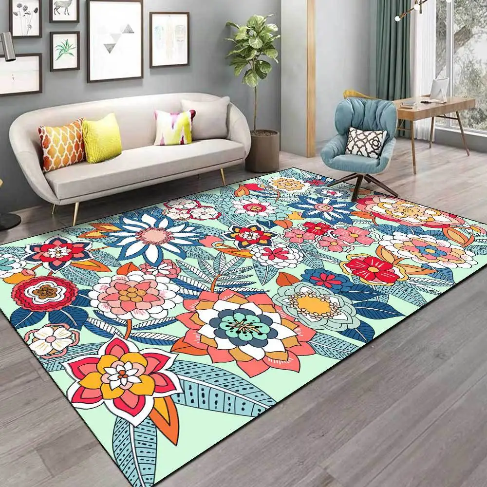 Alfombras de flores coloridas  - Kids Outdoor Lounge reseña y precio